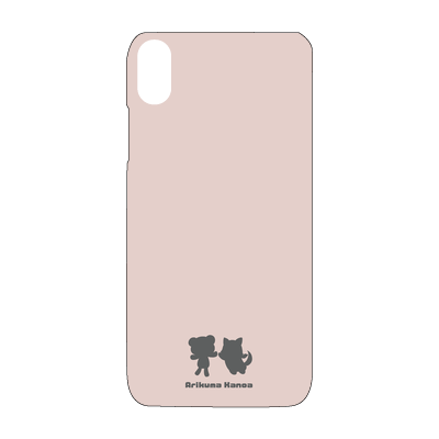 【ありくまかのあ】iPhone XS MAX対応 スマホケース（ピンク）
