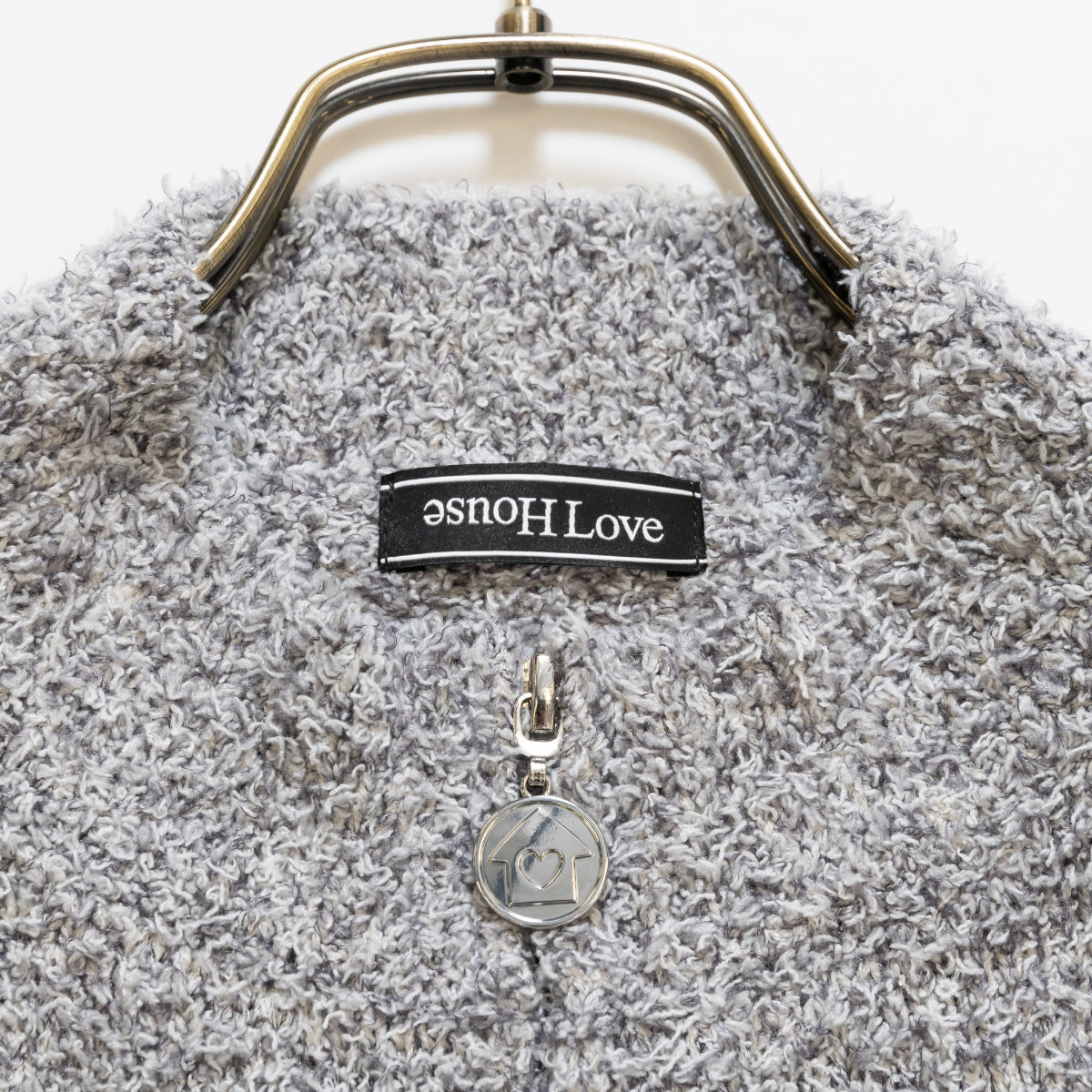 【House Love】Melange Knit Zip Cardigan