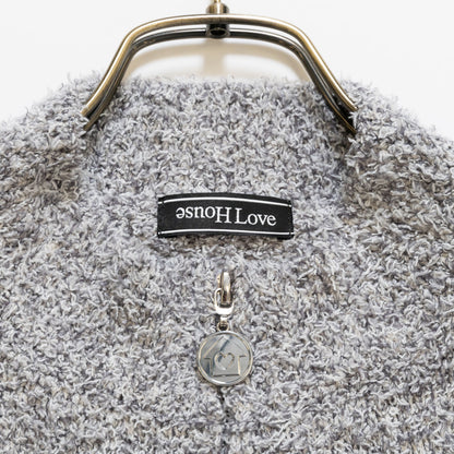 【House Love】Melange Knit Zip Cardigan