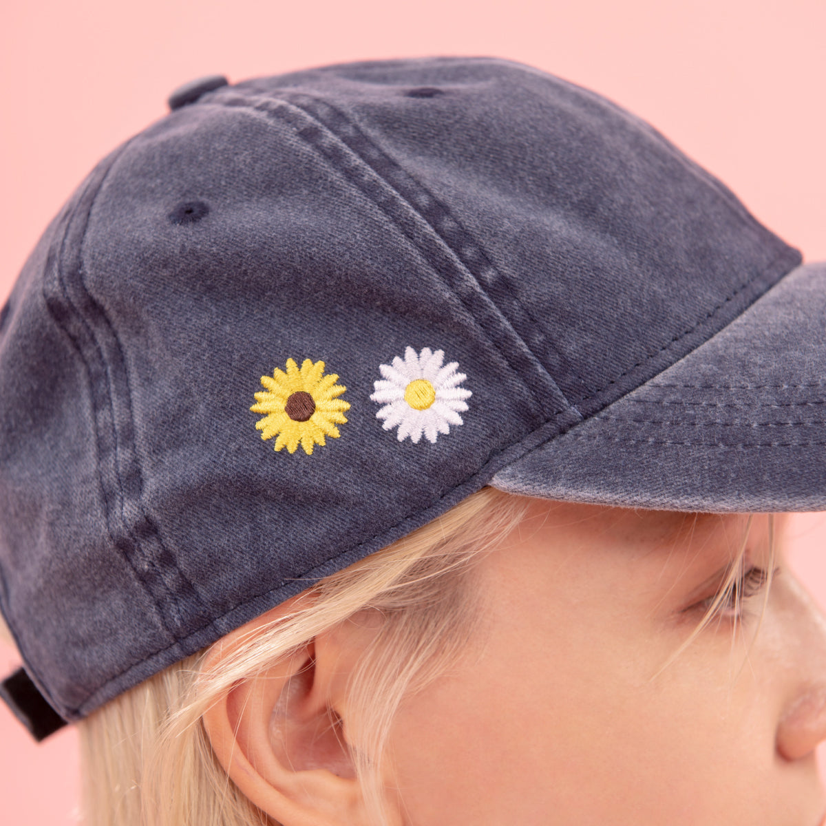 【Poika】フラワー刺繍キャップ