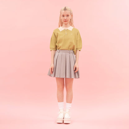 【Poika】ニットポロシャツ