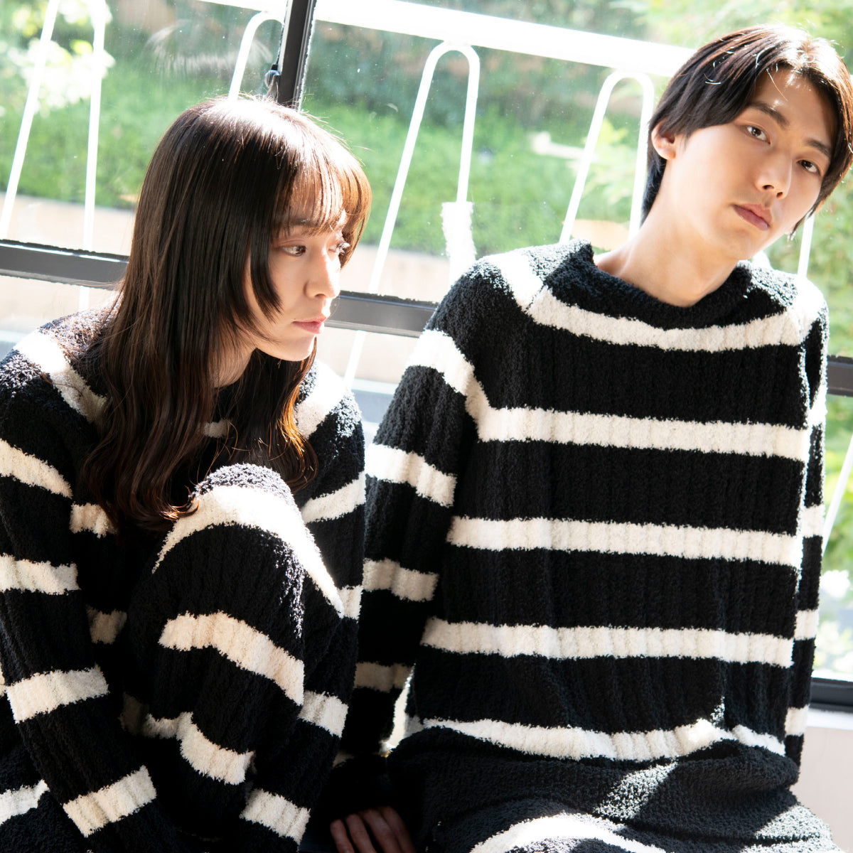 【House Love】Border Knit Pullover