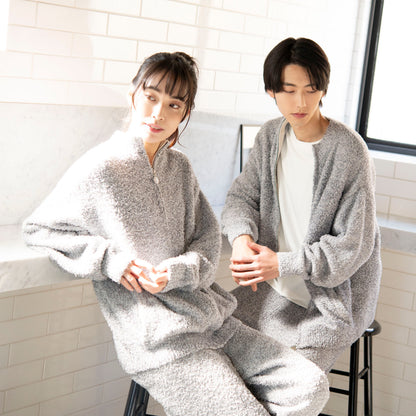 【House Love】Melange Knit Zip Cardigan