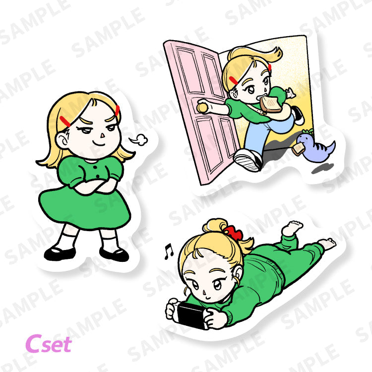 ちささこちゃんステッカーセットC