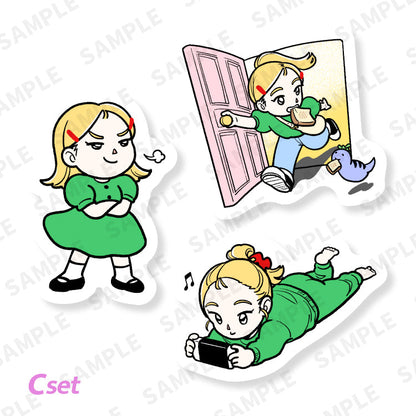 ちささこちゃんステッカーセットC