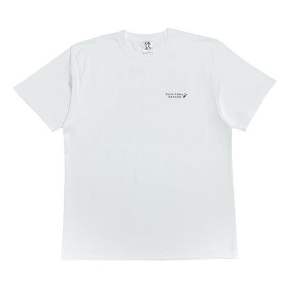 【釣りよかでしょう。】両面ロゴTシャツ_ホワイト