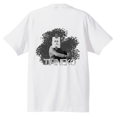 ちりねこ Tシャツ バックプリント【ニワトリマスク】