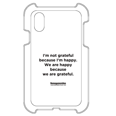 ［Nemogamevideo］Rare Occurrence iPhone case White（iPhone XS／iPhone X）
