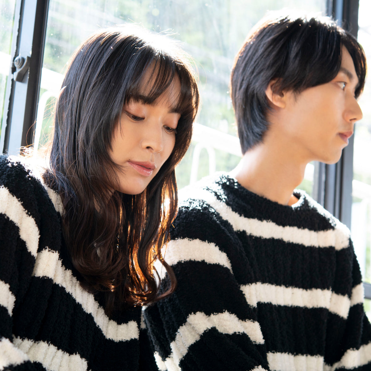 【House Love】Border Knit Pullover