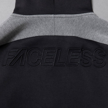 【FACELESS】Embossing print zip hoodie