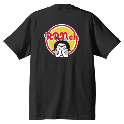 【RANch　らん家】所属記念Tシャツ　ブラック　バックロゴ