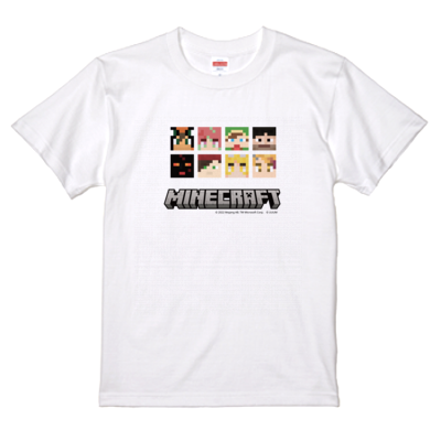 マイクラサンプル_ゆきやTシャツ(ホワイト)