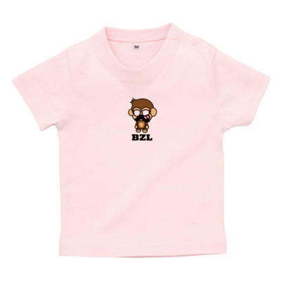 べりざるTシャツ文字黒（ベビーTシャツ）