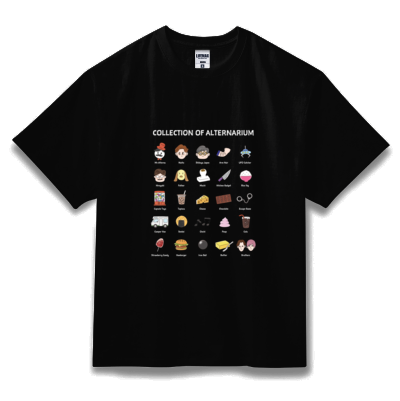 【おるたなChannel】ALTERNARIUM ビッグシルエットTシャツ（ブラック）