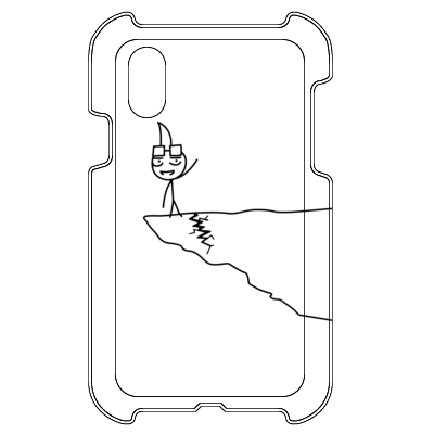 【はるてぃー】はるてぃー(棒フォルム) iPhone X ケース