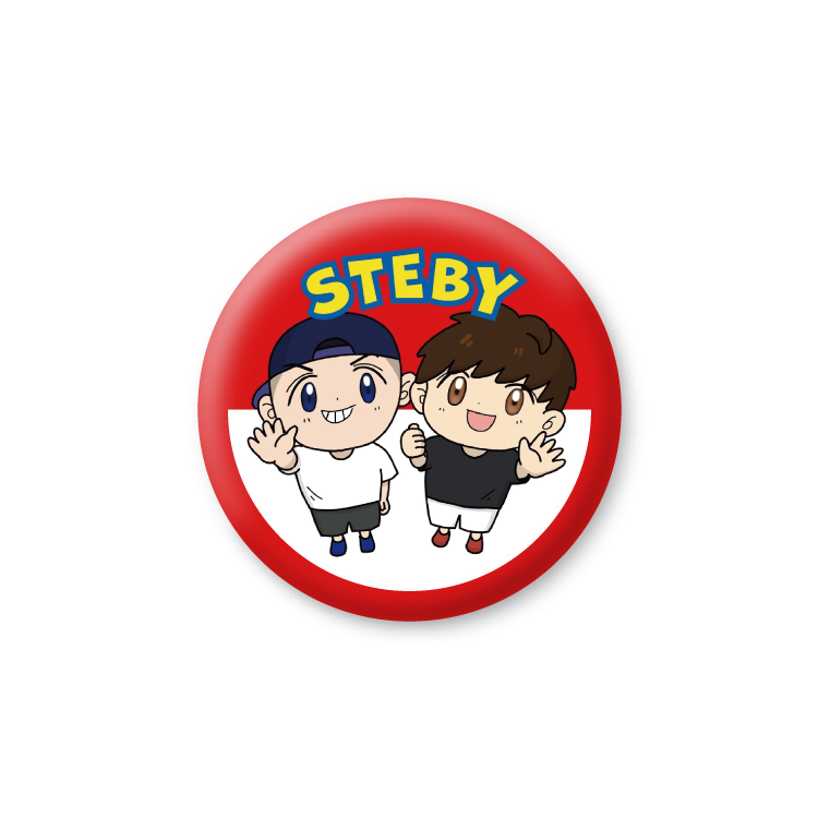 【ステバイ】イラスト缶バッジ　56mm