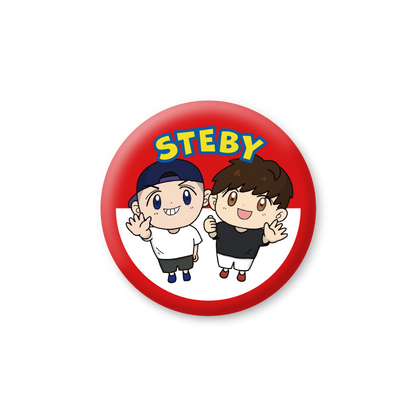 【ステバイ】イラスト缶バッジ　56mm