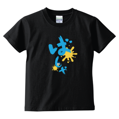 ばしゃTブルー(キッズTシャツ)