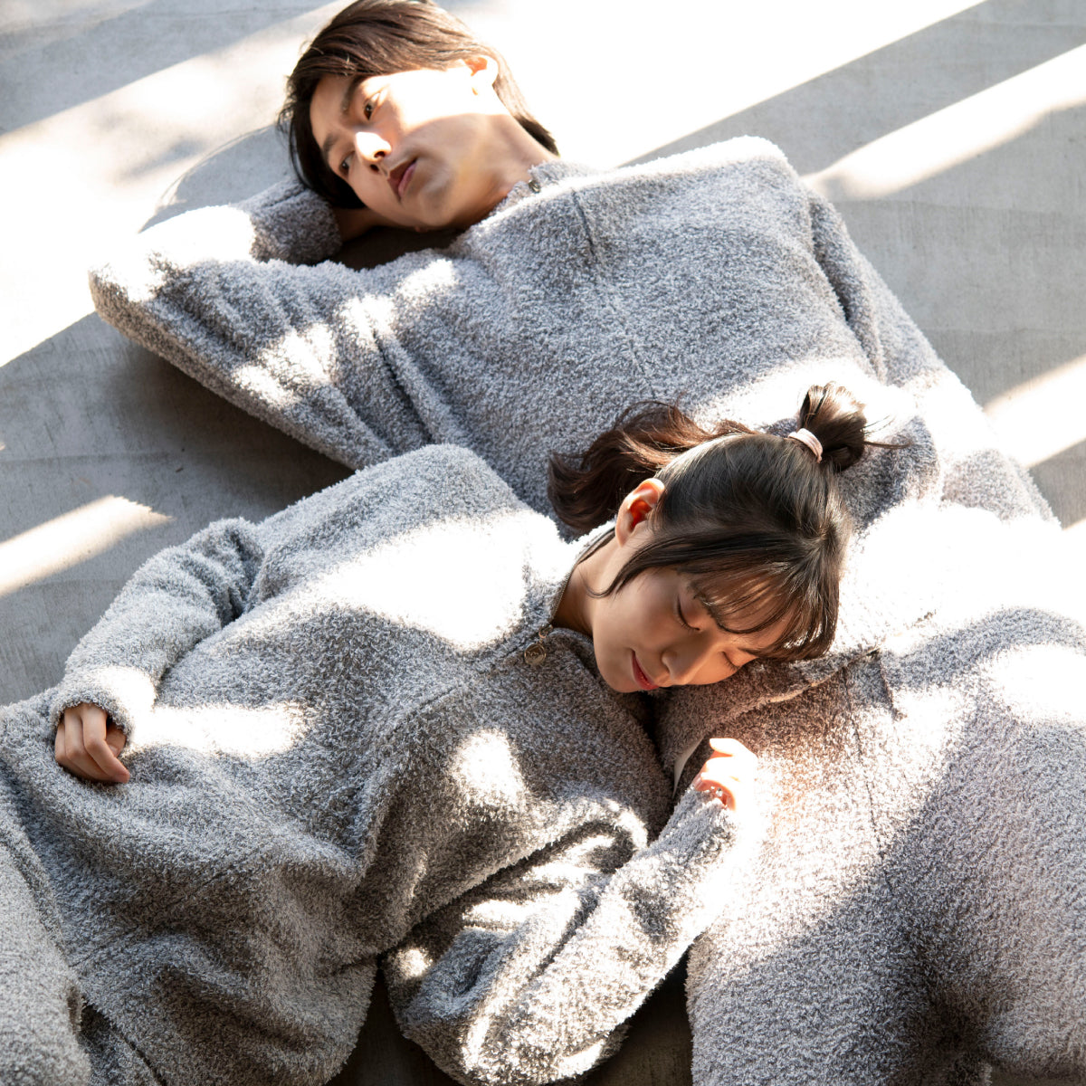 【House Love】Melange Knit Zip Cardigan