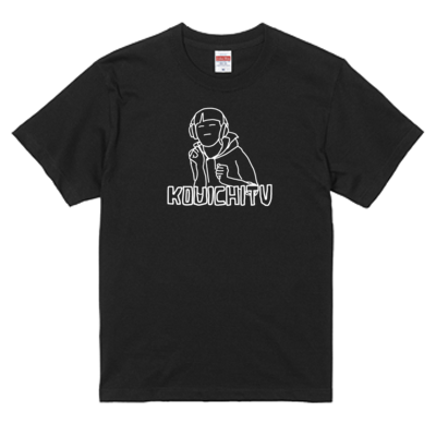 kouichitvサンプル Tシャツ（ブラック）