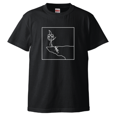 【はるてぃー】はるてぃー(棒フォルム) Tシャツ（ブラック）