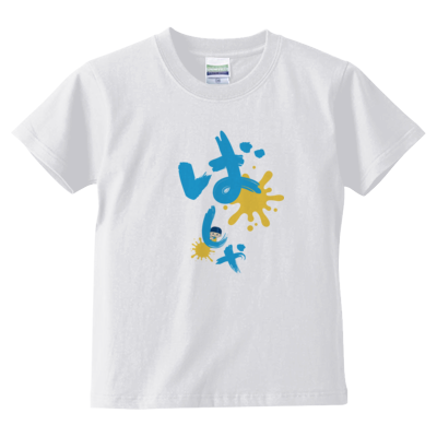 ばしゃTブルー(キッズTシャツ)
