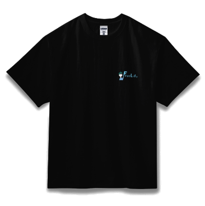 FreeLife LOGO ビッグT（ブラック）
