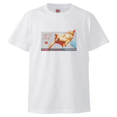Tabby Cat HIROSHI 1 （5.6オンス ハイクオリティー Ｔシャツ）