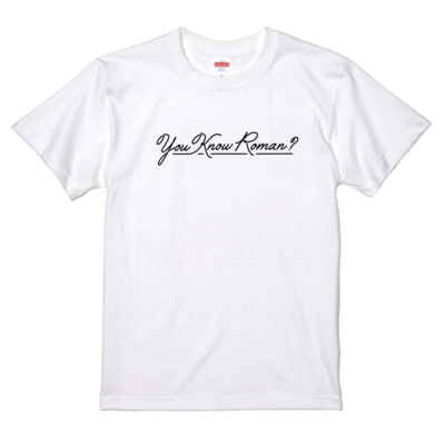 ましゅるむサンプル Tシャツ英字（ホワイト）