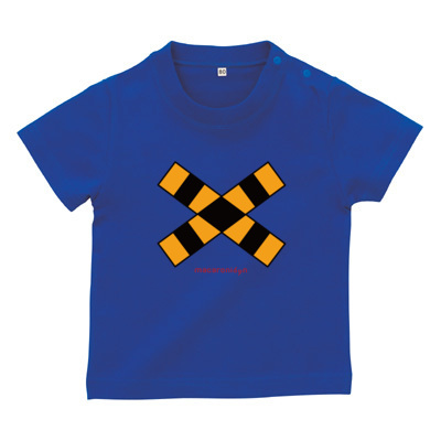 踏切 ベビーTシャツ