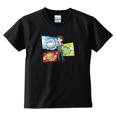 【かつまたん】キッズTシャツ B（ブラック）
