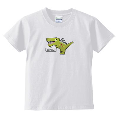 ブロック恐竜(グリーン) キッズTシャツ