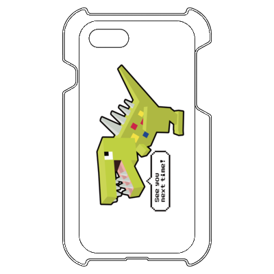 ブロック恐竜（グリーン） iPhone 8/iPhone 7 ハードカバーケース