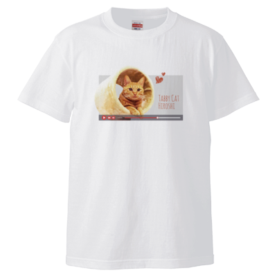 Tabby Cat HIROSHI 2 （5.6オンス ハイクオリティー Ｔシャツ）