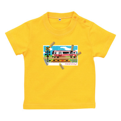 おえかき踏切 ベビーTシャツ