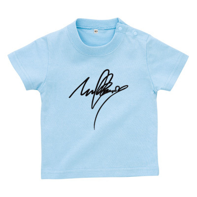 mulberry(サイン)Tシャツ文字黒（ベビーTシャツ）