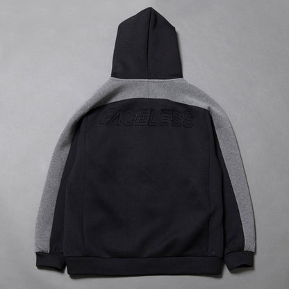 【FACELESS】Embossing print zip hoodie