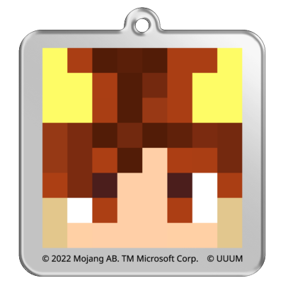 マイクラサンプル_ぽこにゃんアクリルキーホルダー
