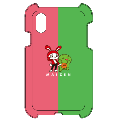 【まいぜんシスターズ】iPhone X ハードカバーケース_まいぜんスタイル