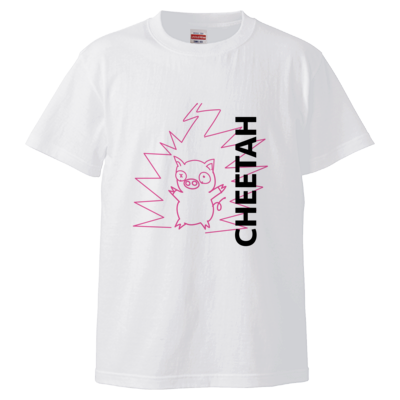 【まいぜんシスターズ】Tシャツ_CHEETAH(ホワイト)