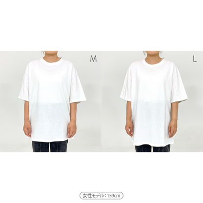 BIGシルエットあささこT/ブラック