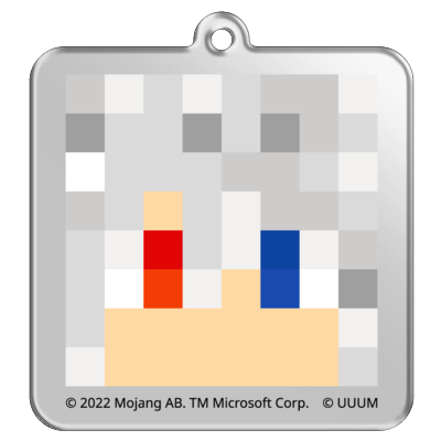 マイクラサンプル_カラフルピーチアクリルキーホルダー08
