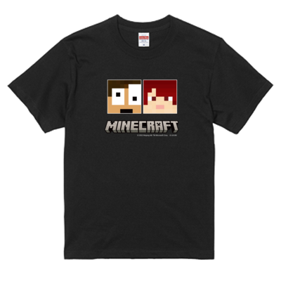 マイクラサンプル_ぷちぷち＜PTシャツ(ブラック)