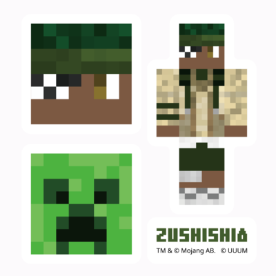 マイクラサンプル_ミナミノツドイステッカー05