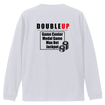 SBS DOUBLE UP 両面ロンT（黒ロゴ）