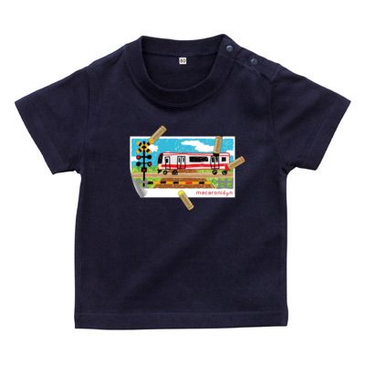 おえかき踏切 ベビーTシャツ