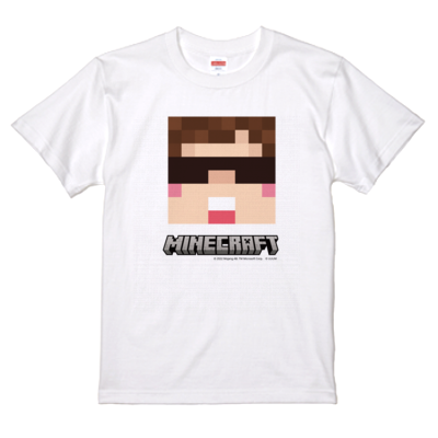 HIKAKIN マインクラフトサンプル Ｔシャツ（ホワイト）【色味調整後】