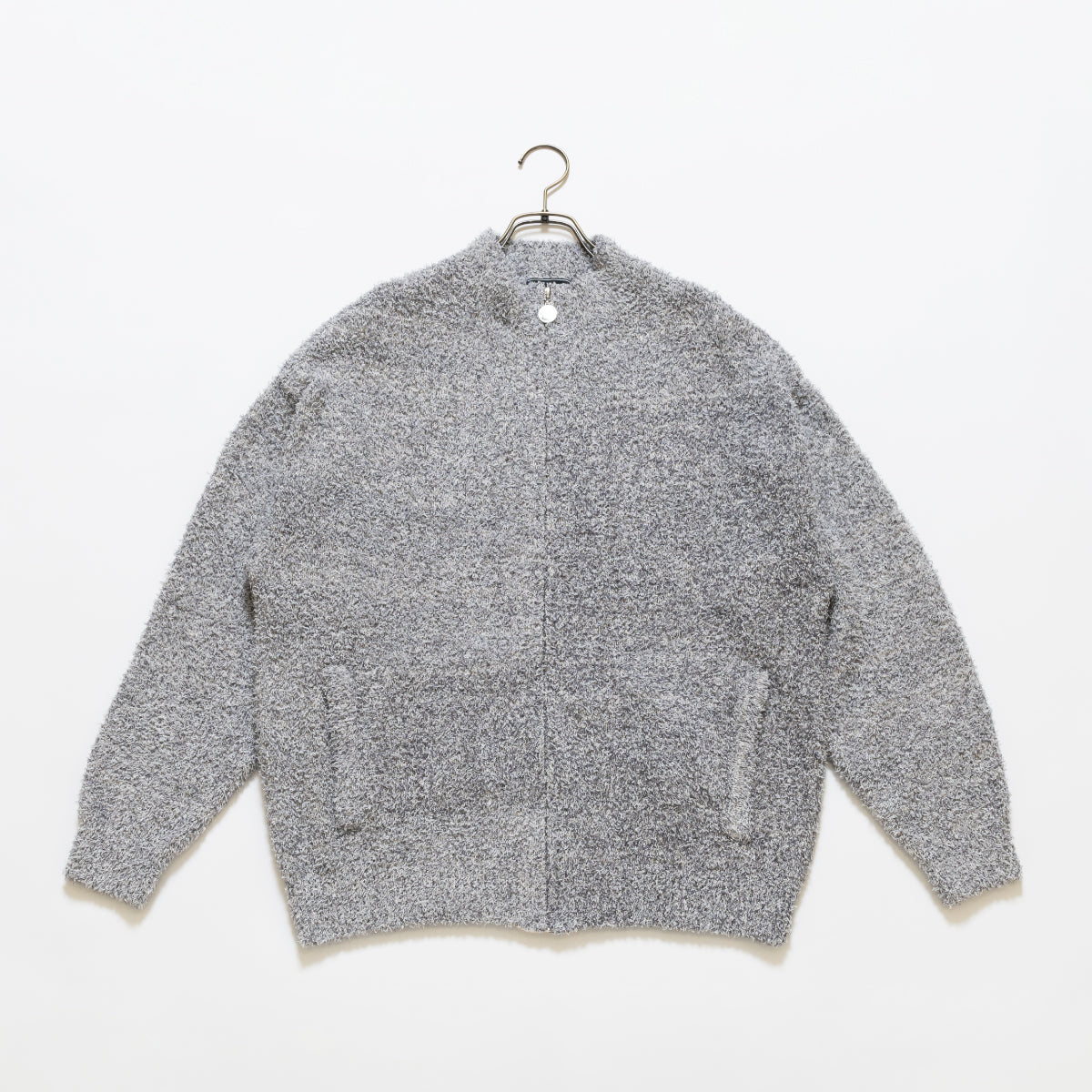 【House Love】Melange Knit Zip Cardigan