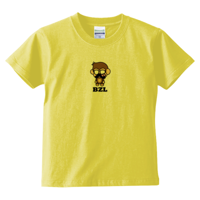 べりざるTシャツ文字黒（キッズTシャツ）
