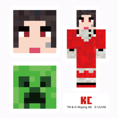 マイクラサンプル_ミナミノツドイステッカー01